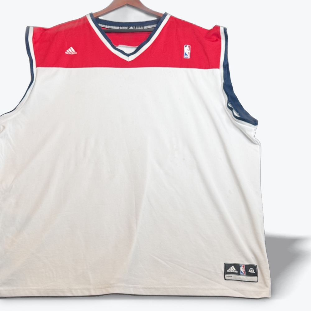 Adidas NBA 4XL PlayerID Warm Up Shooting Shirt Red White Blue Pro Team 2012